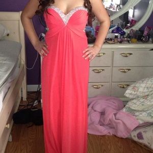 Pink prom dress